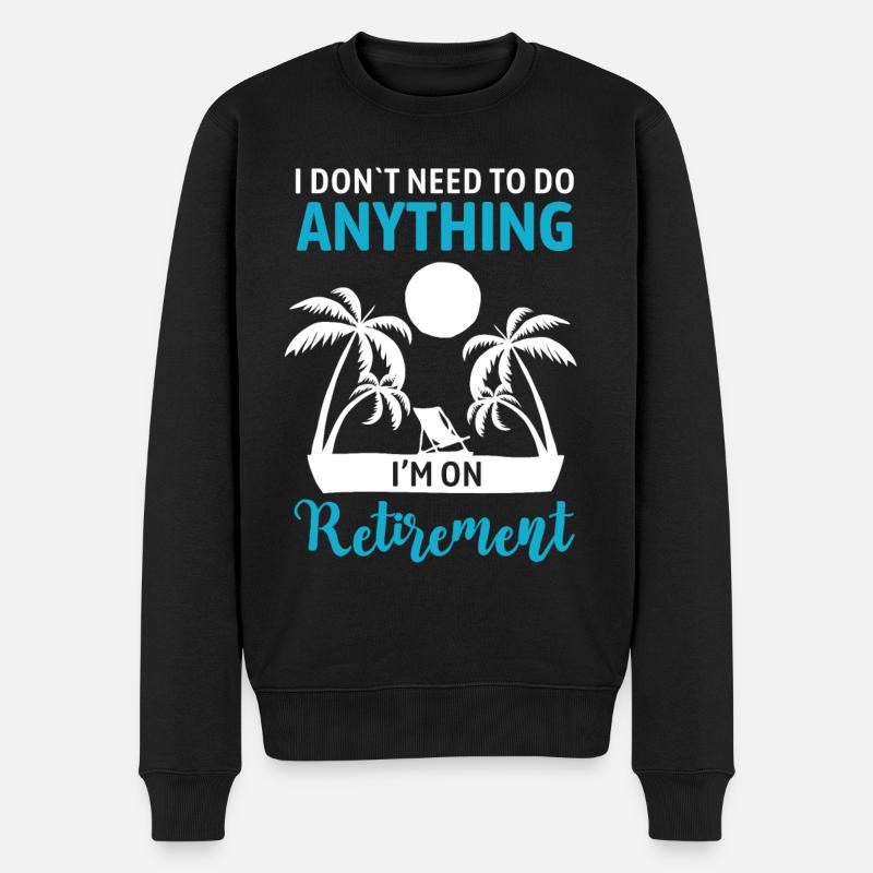 Ruhestand Geschenkidee Rente - Männer Premium Bio Pullover - Schwarz