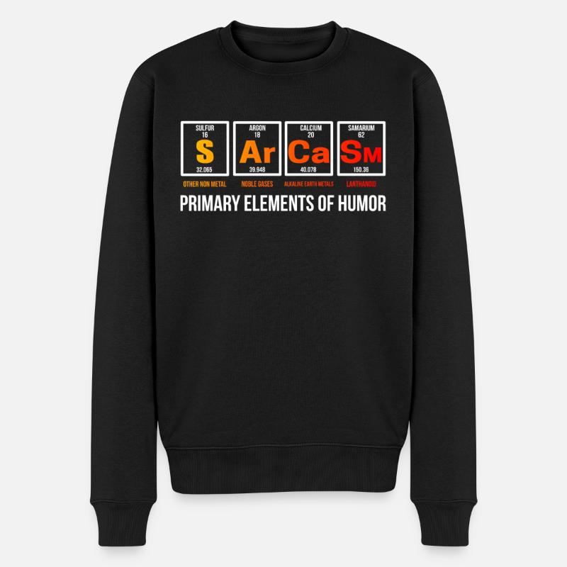 Chemie - Männer Premium Bio Pullover - Schwarz