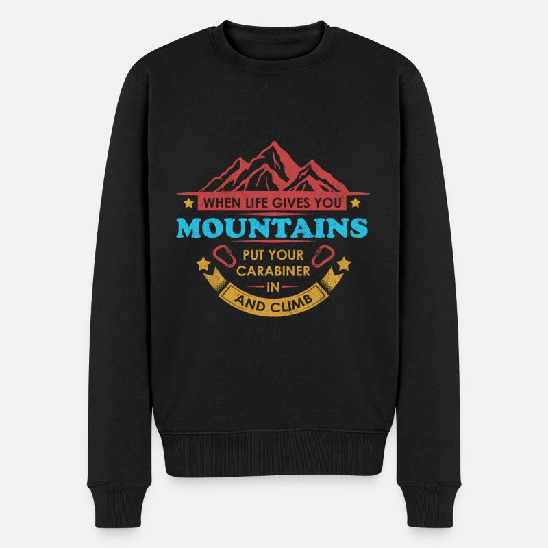 Escalade rocher escalade cadeau d'alpinisme - Pull Premium bio Homme - noir