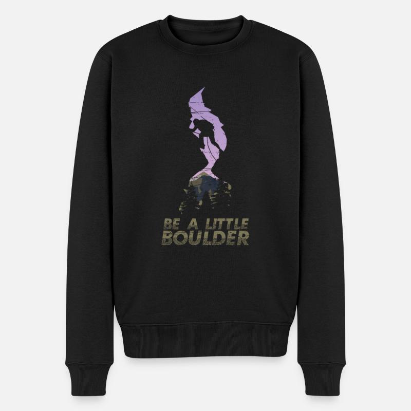 Bouldern Boulderer - Männer Premium Bio Pullover - Schwarz