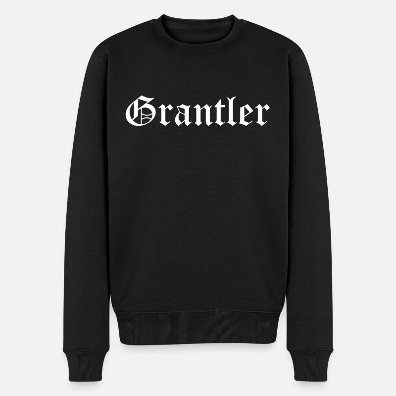 Grantler Bayern Design Geschenk Männer - Männer Premium Bio Pullover - Schwarz