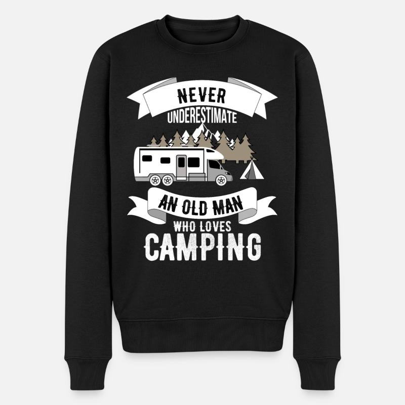 campeur - Pull Premium bio Homme - noir
