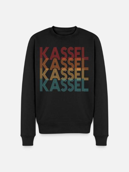 Kassel - Männer Premium Bio Pullover - Schwarz