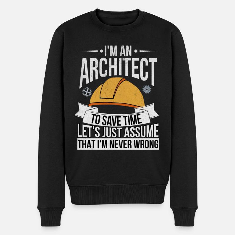 architecte - Pull Premium bio Homme - noir