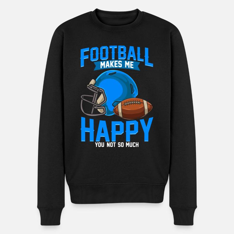 Football américain - Pull Premium bio Homme - noir