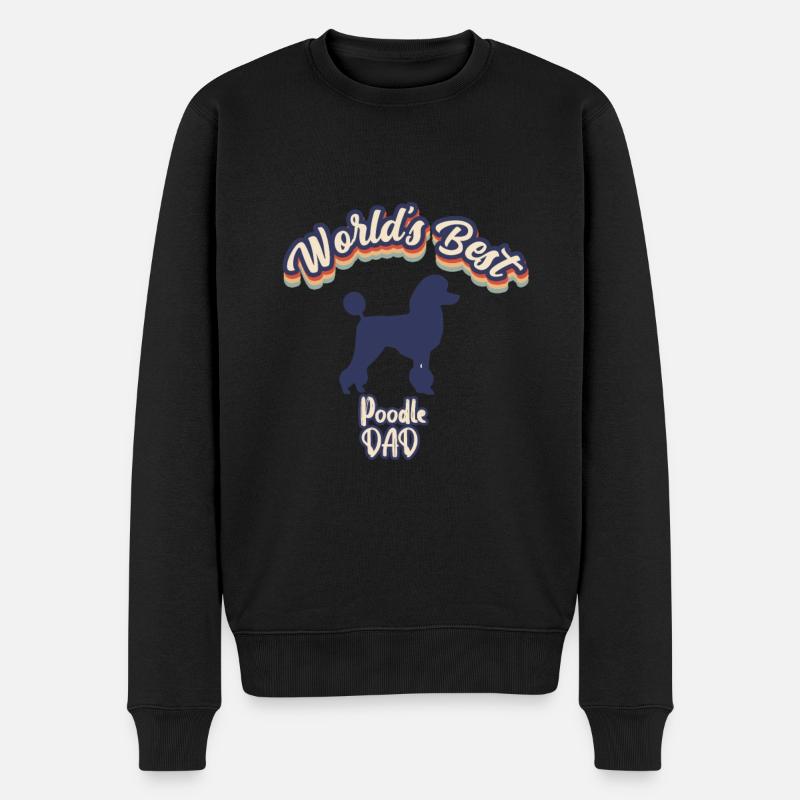 Worlds Best Poodle DAD - Pull Premium bio Homme - noir