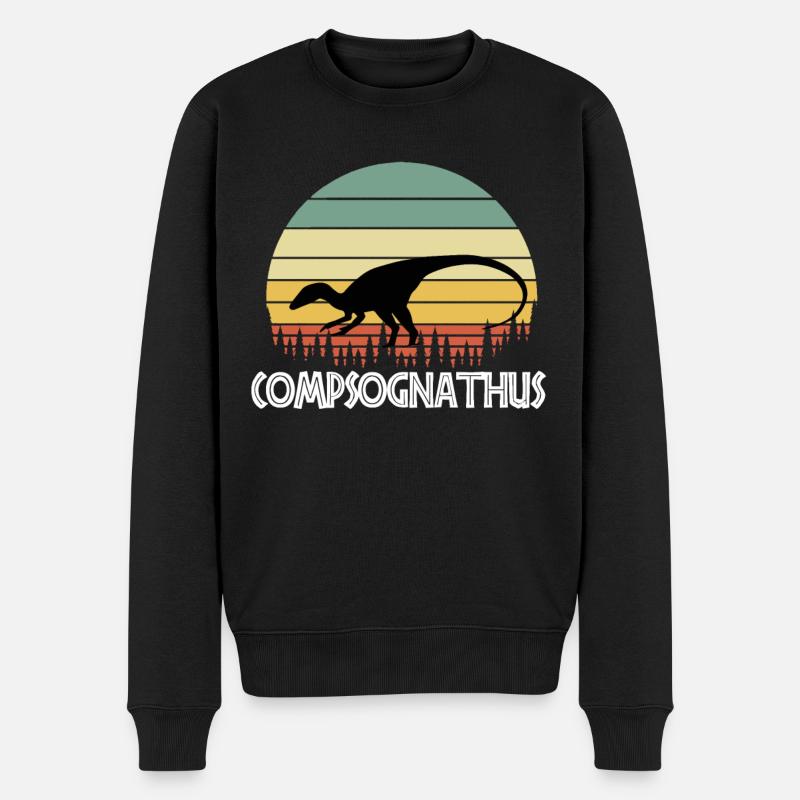 Compsognathus - Pull Premium bio Homme - noir