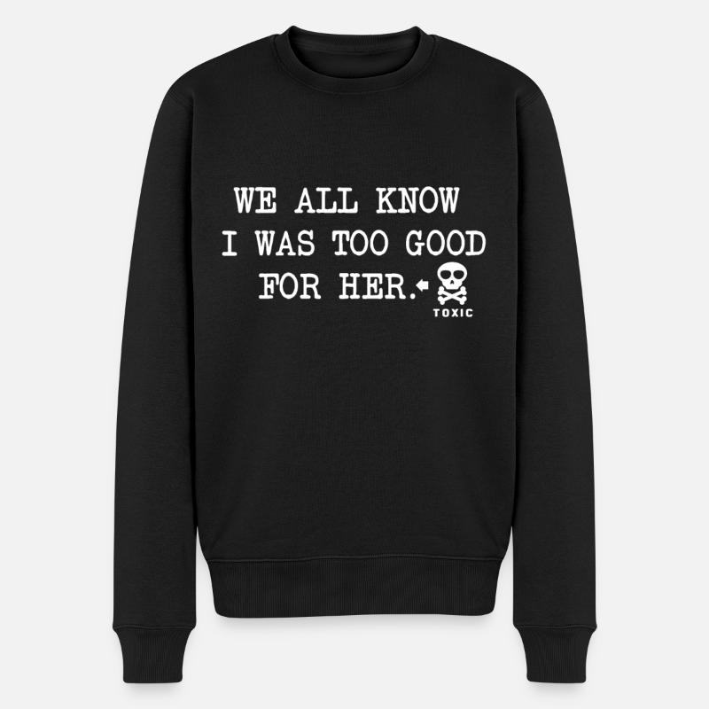Lustiges Trennung Exfrau Scheidungsparty Geschenk - Männer Premium Bio Pullover - Schwarz