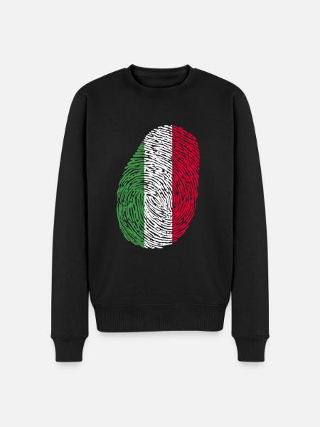 Italian fingerprint - Men's Premium Organic Jumper - black