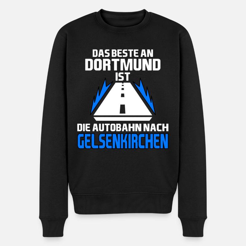 Gelsenkirchen: Das beste an Dortmund Motiv - Männer Premium Bio Pullover - Schwarz