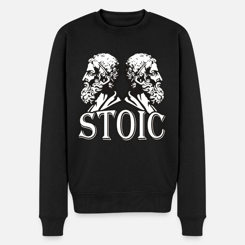 Philosophe stoïcien - Pull Premium bio Homme - noir