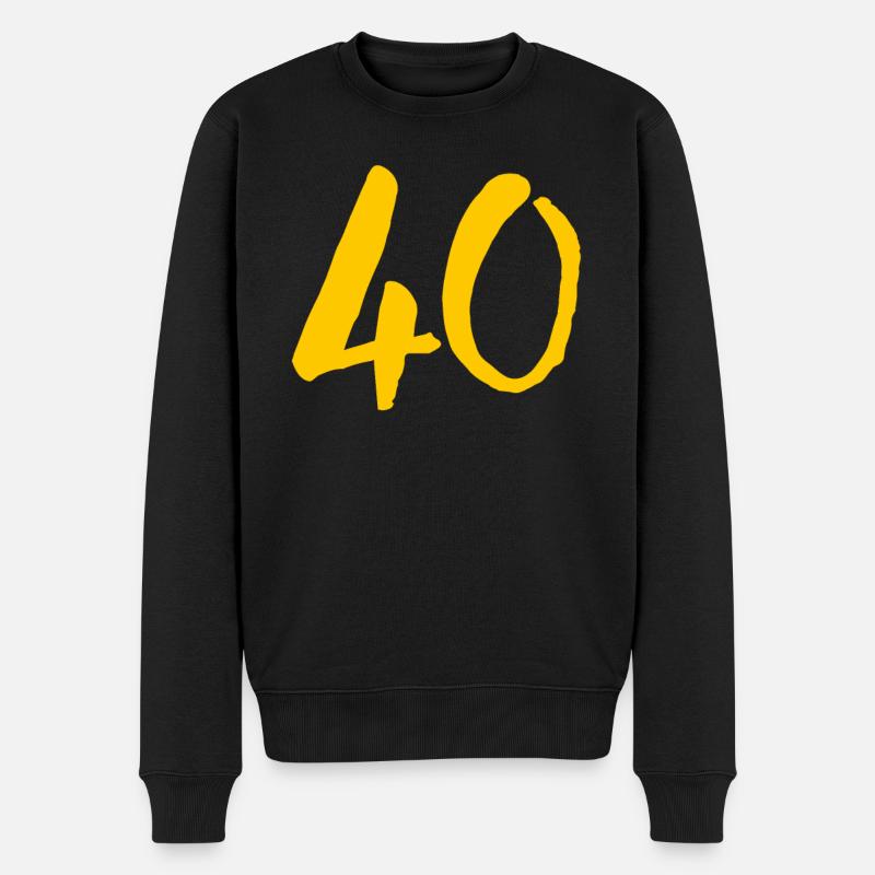 40 anniversaire ronde quarante - Pull Premium bio Homme - noir