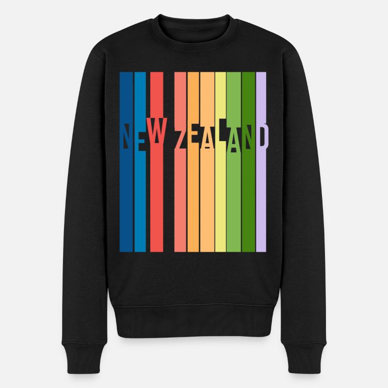 Nouvelle-Zélande - Pull Premium bio Homme - noir