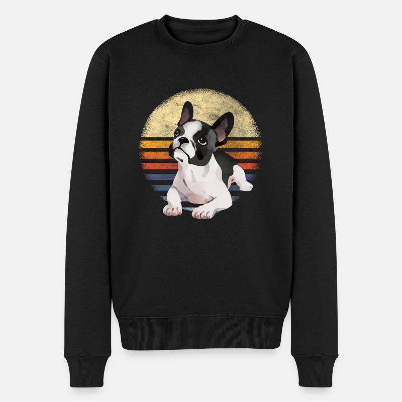 Cadeaux Frenchie Bulldog - Pull Premium bio Homme - noir