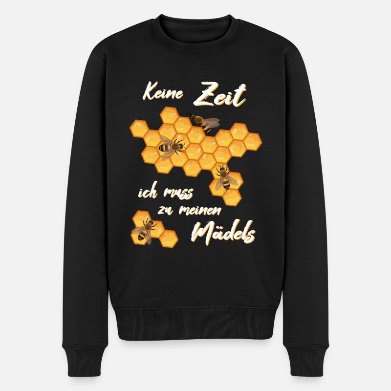 Imker Honig Bienen - Männer Premium Bio Pullover - Schwarz