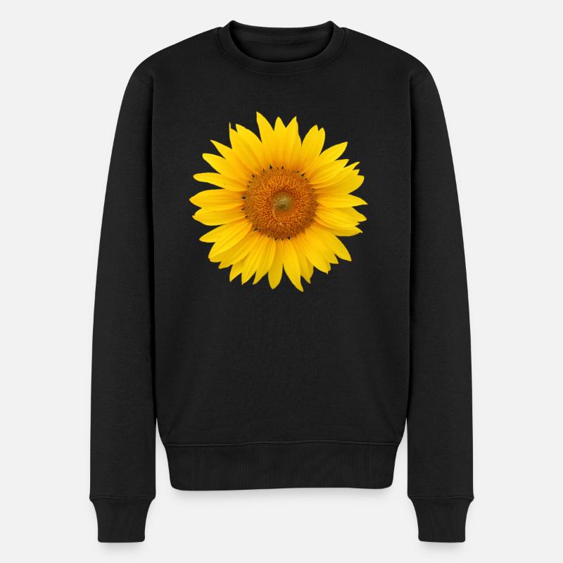 Tournesol - art trois quarts - Pull Premium bio Homme - noir