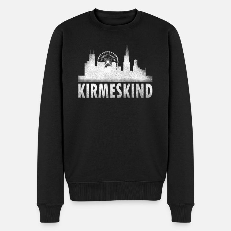 Kirmeskind Schausteller Volksfest Rummel Geschenk - Männer Premium Bio Pullover - Schwarz