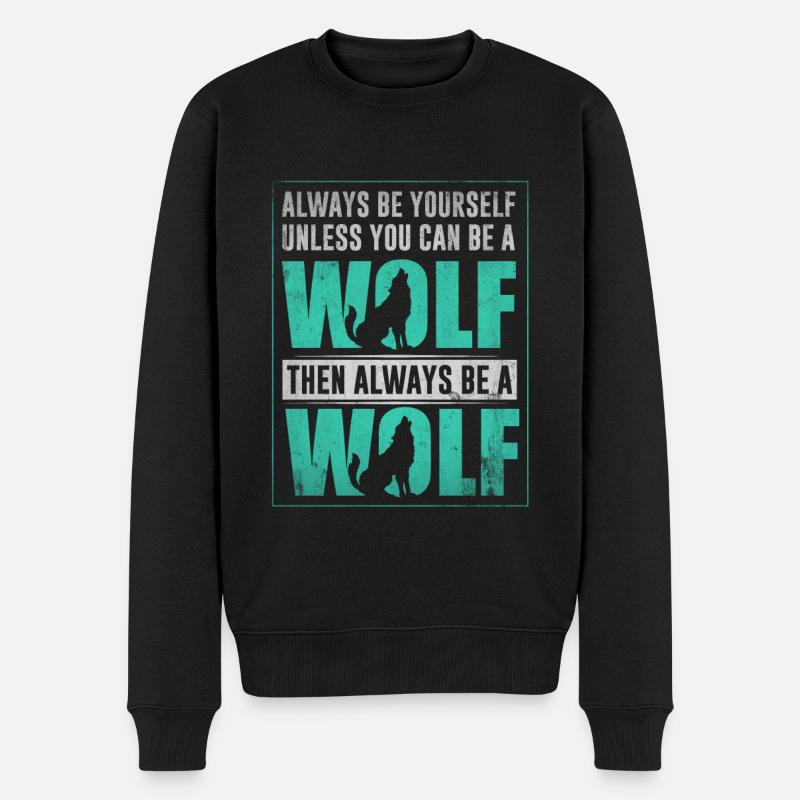 Loup - Pull Premium bio Homme - noir