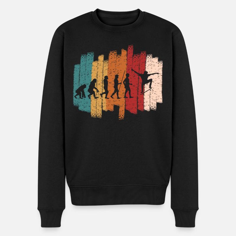Cadeau de skateboard - Pull Premium bio Homme - noir