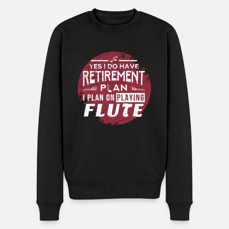 Pension de flûte - Pull Premium bio Homme - noir