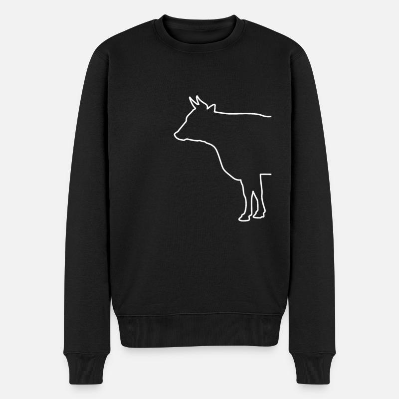 Vaches Conception cadeau agriculteur Noël - Pull Premium bio Homme - noir
