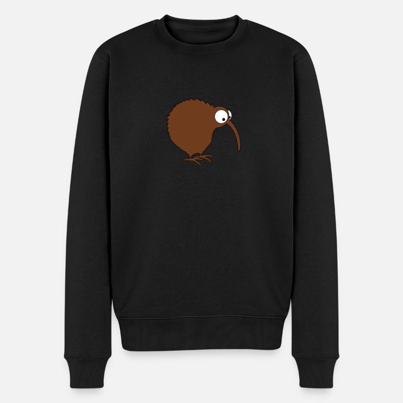 Schnepfenstraus lustiger vogel als geschenk - Männer Premium Bio Pullover - Schwarz