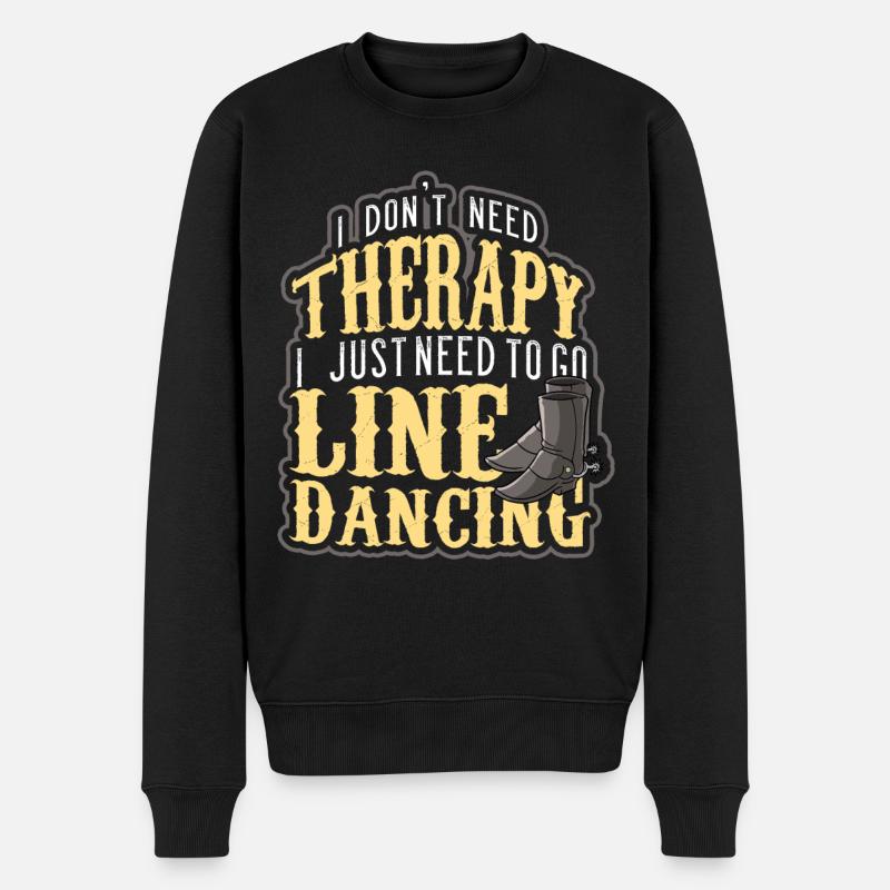 Linedance - Männer Premium Bio Pullover - Schwarz