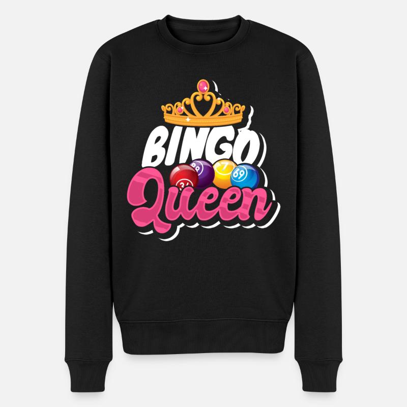 Bingo - Männer Premium Bio Pullover - Schwarz