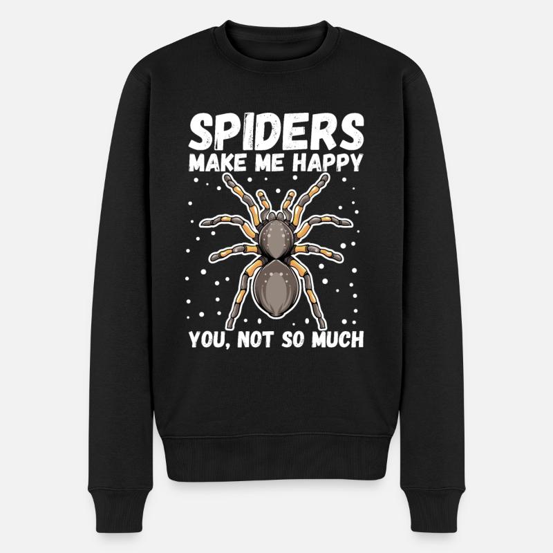 Spinne - Männer Premium Bio Pullover - Schwarz