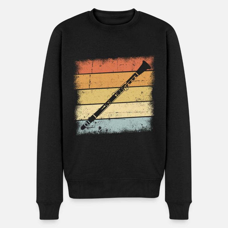 clarinette - Pull Premium bio Homme - noir