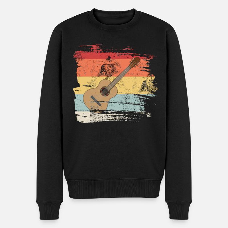 Guitare rétro - Pull Premium bio Homme - noir