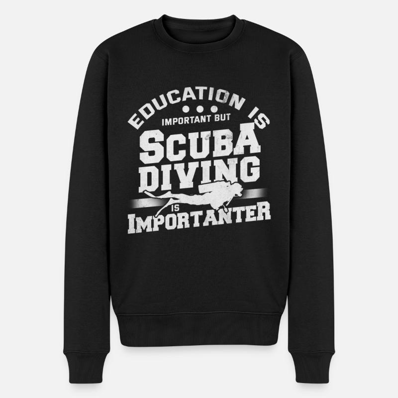 Scuba Diving - Männer Premium Bio Pullover - Schwarz