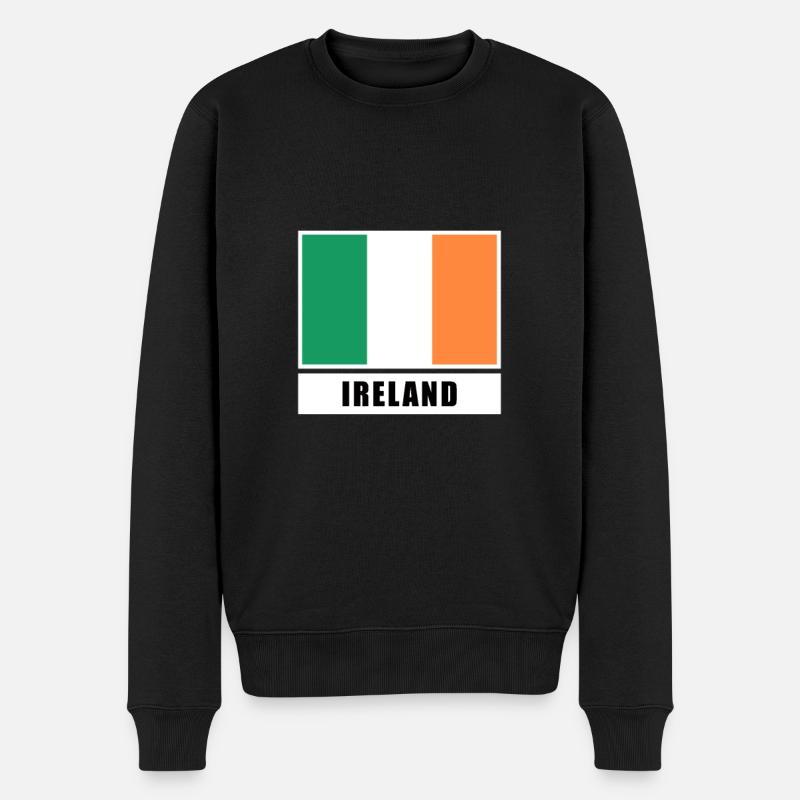 Irlande drapeau irlandais Drapeau - Pull Premium bio Homme - noir