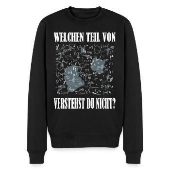 Mathematik Student Geschenkidee Lehrer Geschenk - Männer Premium Bio Pullover - Schwarz - Vorne - Nico (187cm)