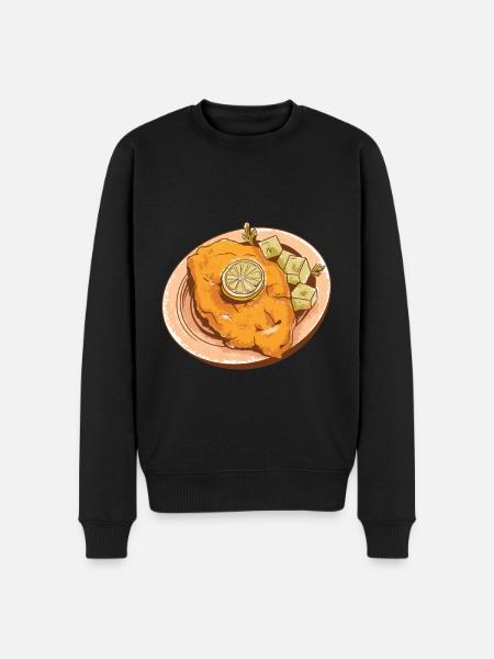 Wiener schnitzel - Men's Premium Organic Jumper - black
