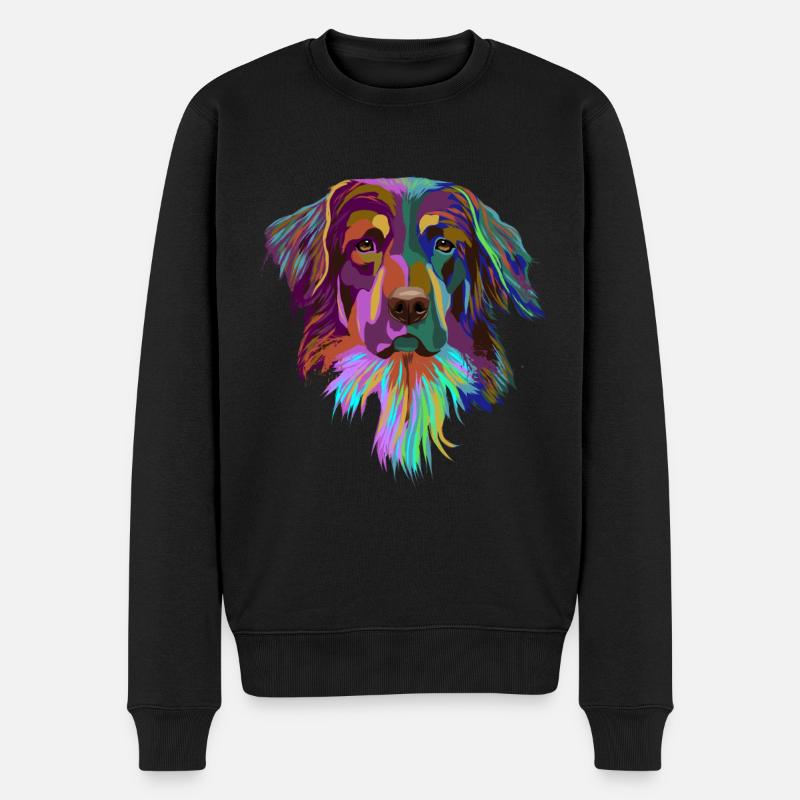 Hovawart chien - Pull Premium bio Homme - noir