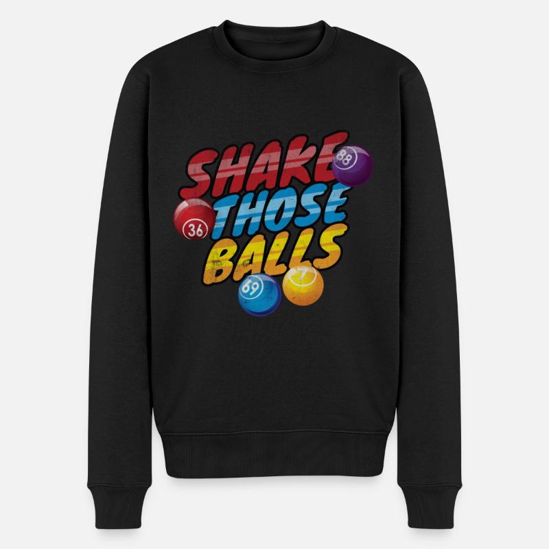 Bingo - Männer Premium Bio Pullover - Schwarz