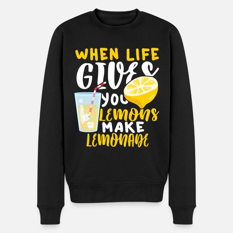 citron - Pull Premium bio Homme - noir