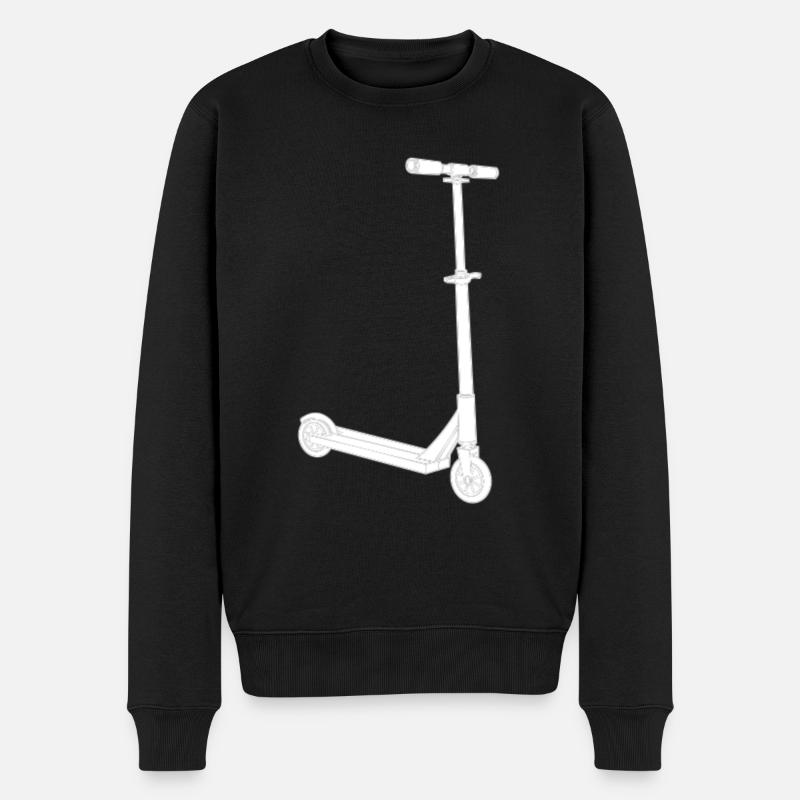 Roller - Männer Premium Bio Pullover - Schwarz