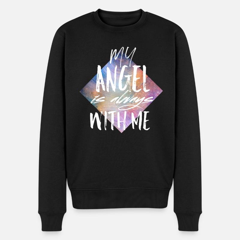 ange - Pull Premium bio Homme - noir