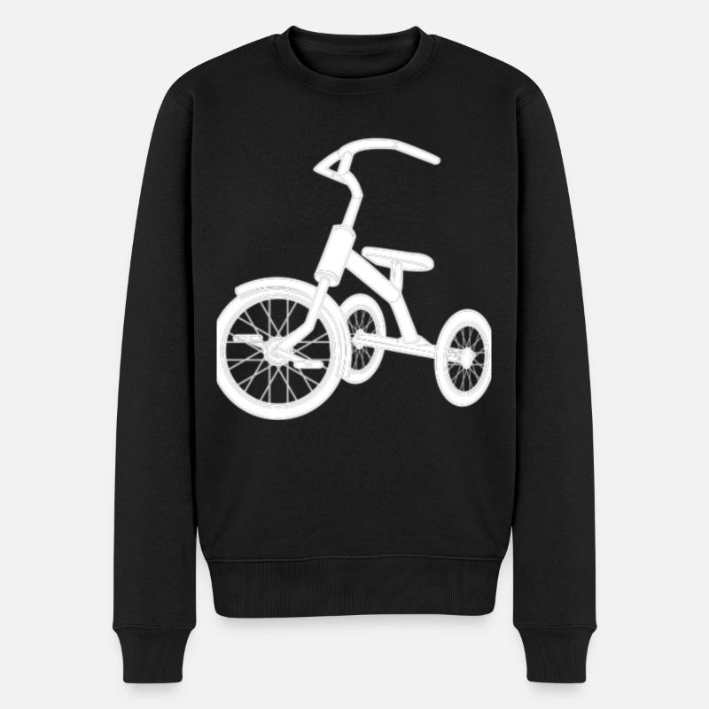 Dreirad - Männer Premium Bio Pullover - Schwarz