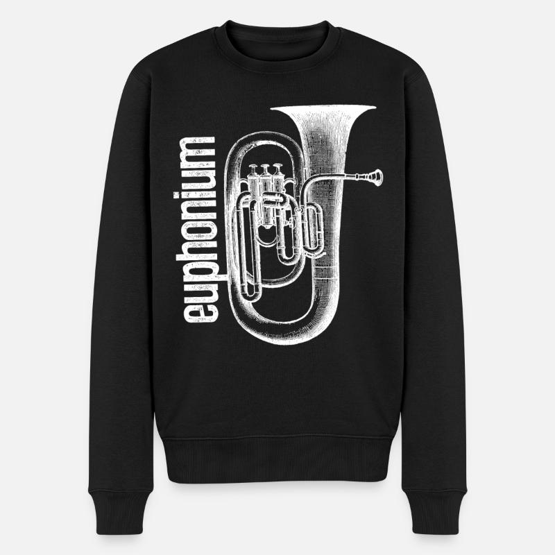 Euphonium Shirts - Männer Premium Bio Pullover - Schwarz