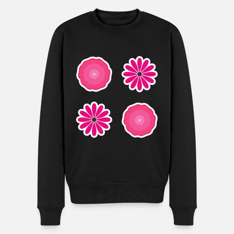 Bavoir Flower Pack Rose - Pull Premium bio Homme - noir