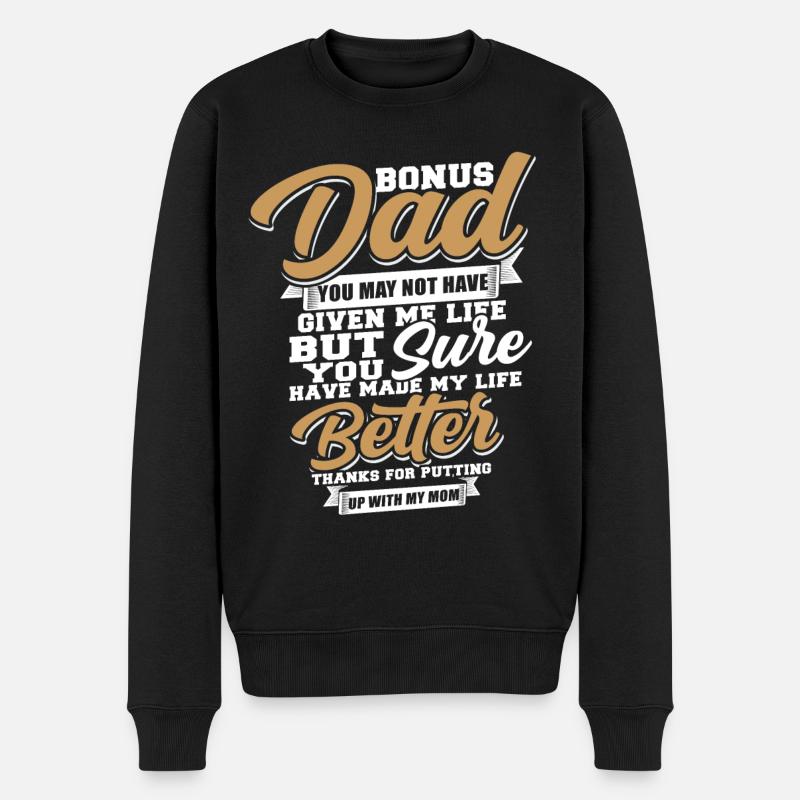 Beau-père - Pull Premium bio Homme - noir