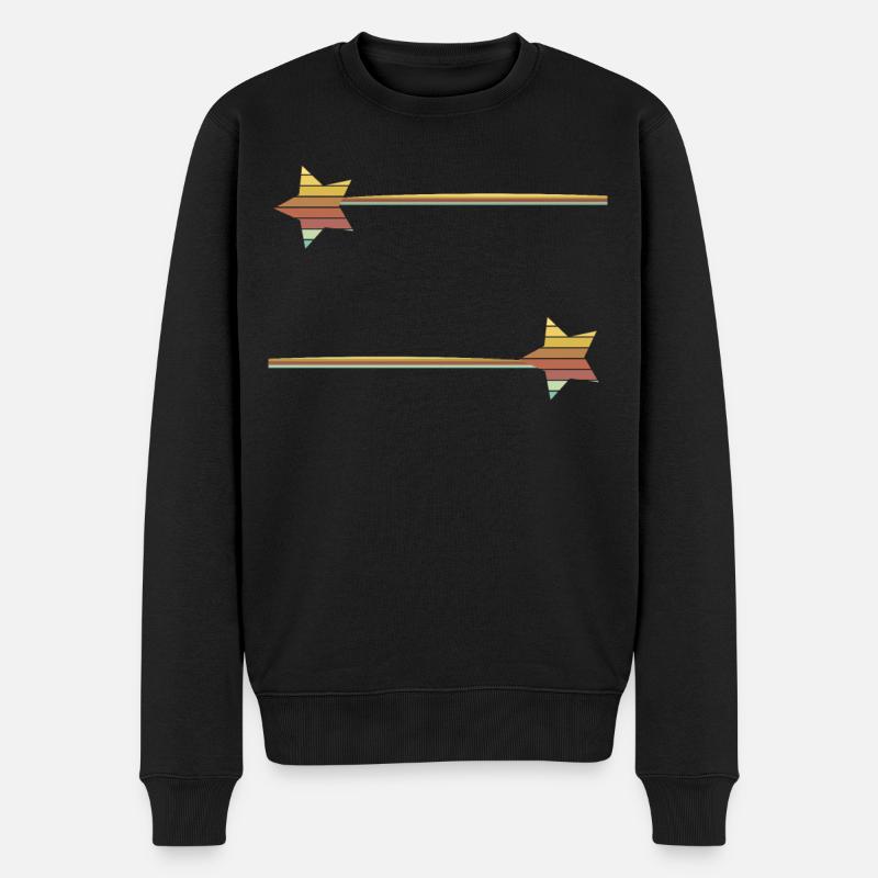Ligne étoile filante - Pull Premium bio Homme - noir
