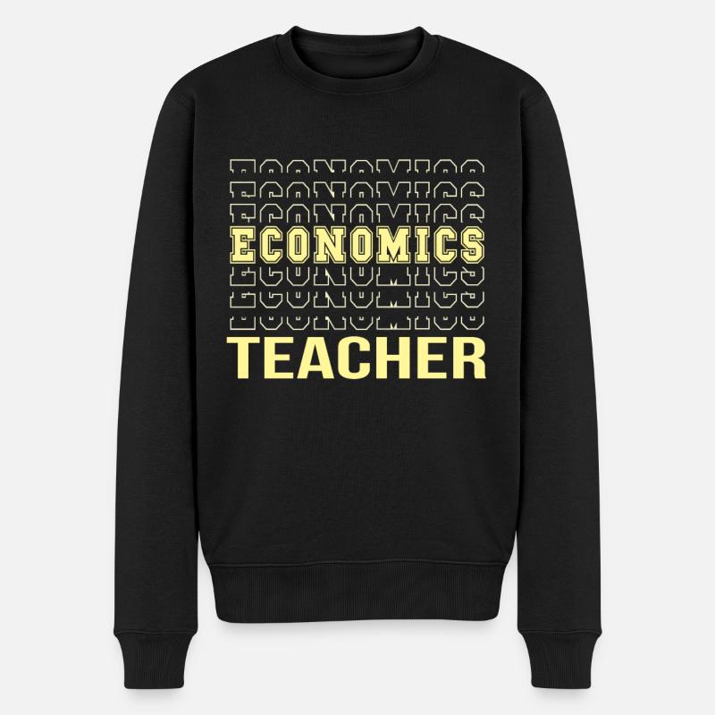 Ökonom Wirtschaft Wirtschaftslehrer Geschenk - Männer Premium Bio Pullover - Schwarz