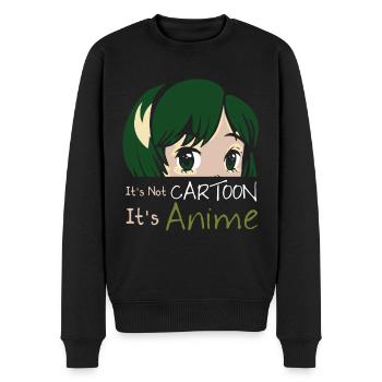 Anime - Men's Premium Organic Jumper - black - Front - Nico (187cm)