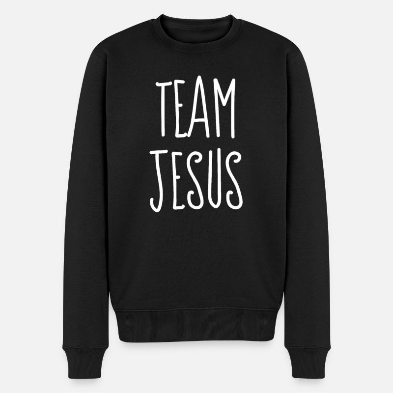 Équipe Jésus - Citations chrétiennes - Pull Premium bio Homme - noir
