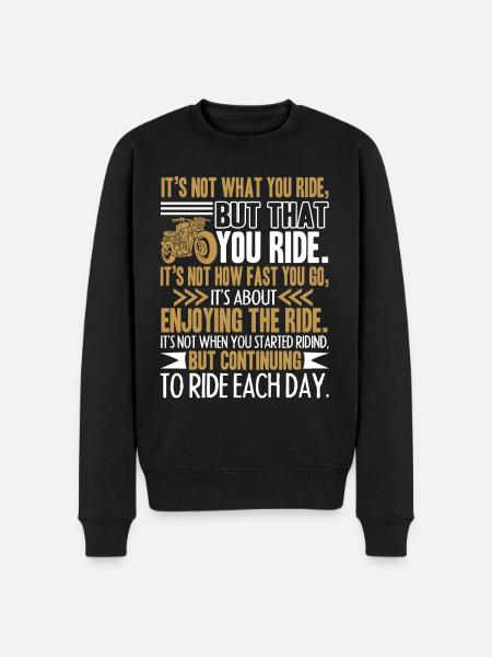 Motorcycle Funny Motorcycle - Men's Premium Organic Jumper - black