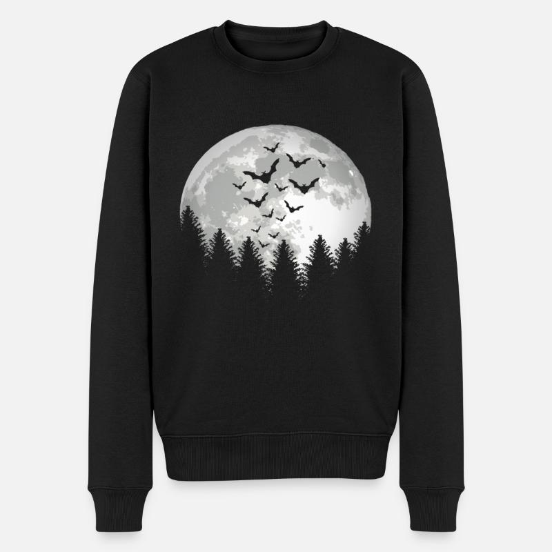 Chauves-souris Halloween - Pull Premium bio Homme - noir